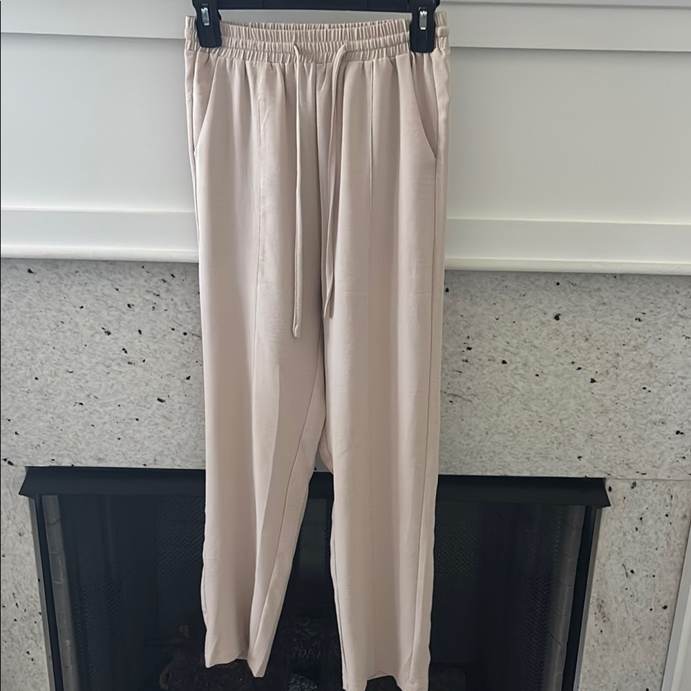 Elegant Cream Women's Pants